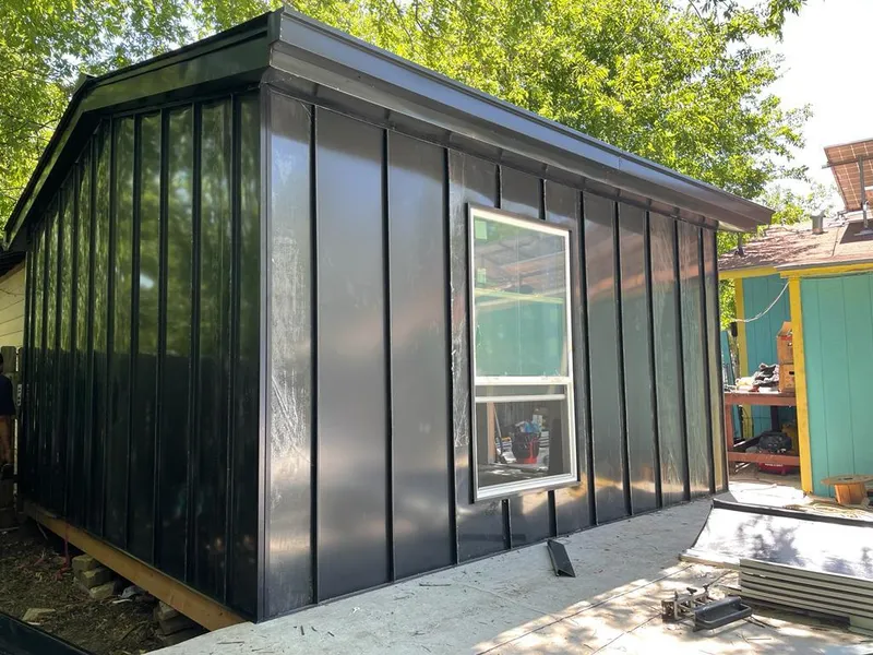 Black standing seam metal wall panels for Metal Roof Installation in Tavares